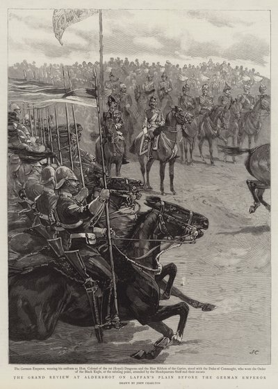 De grote parade in Aldershot op Laffan